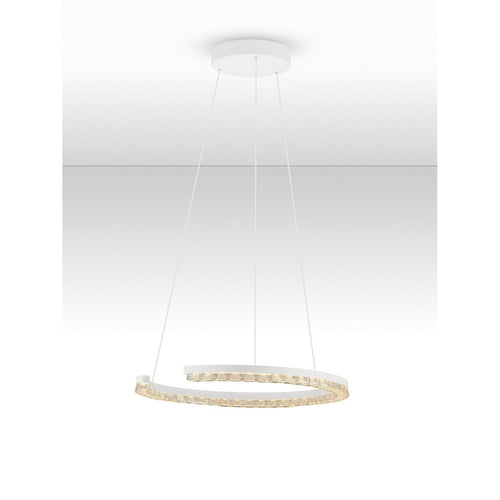 Nova Luce GREAMY Geïntegreerde LED-hanglamp voor plafond, zandwit, Triac dimbaar, 21W, 1365lm, 3000K