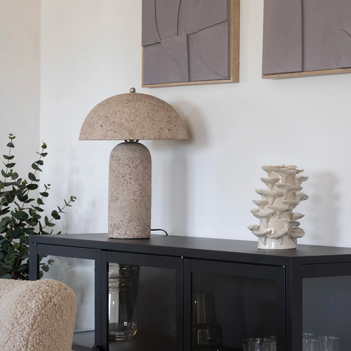 Artichok Florian Papier-Maché Tafellamp - Grijs - vtwonen shop