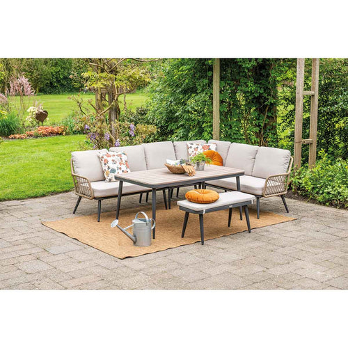 Garden Impressions lounge dining set R Kalibo desert sand - 6-delig