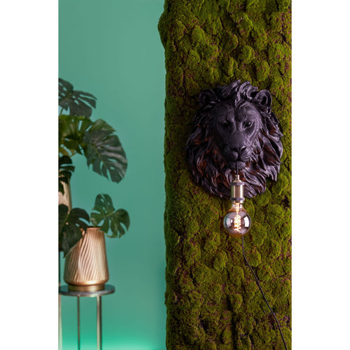 Light & Living wandlamp Lion - zwart - 33.5x19x40.5cm - vtwonen shop