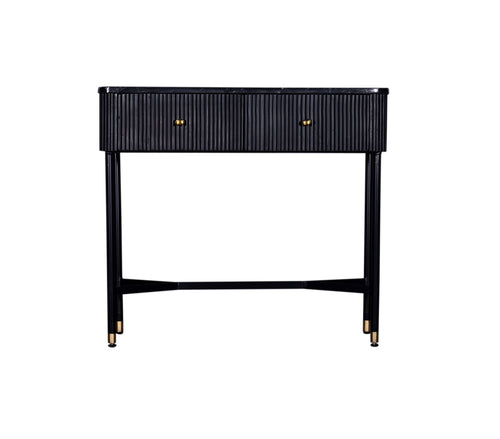 Giga Meubel Halkastje - Zwart Marmer - 90x33x80cm