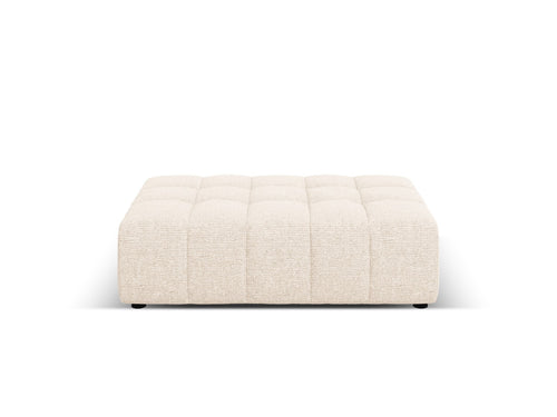 Cosmopolitan Design Poef Chicago chenille lichtbeige - 84x102x42cm