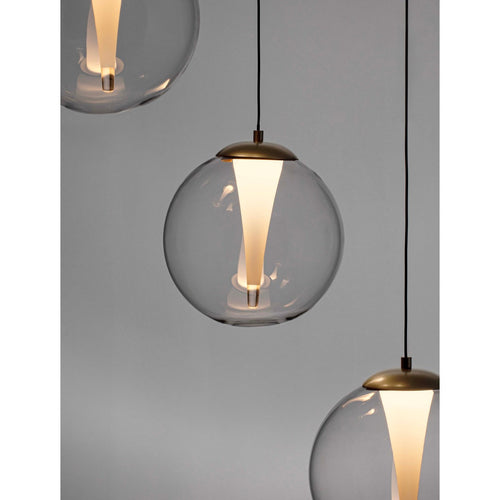 Nova Luce GALEO  Galeo Cluster Hanglamp Plafondlamp Helder, Zandgoud Triac Dimbaar LED 25W 1765lm 3000K