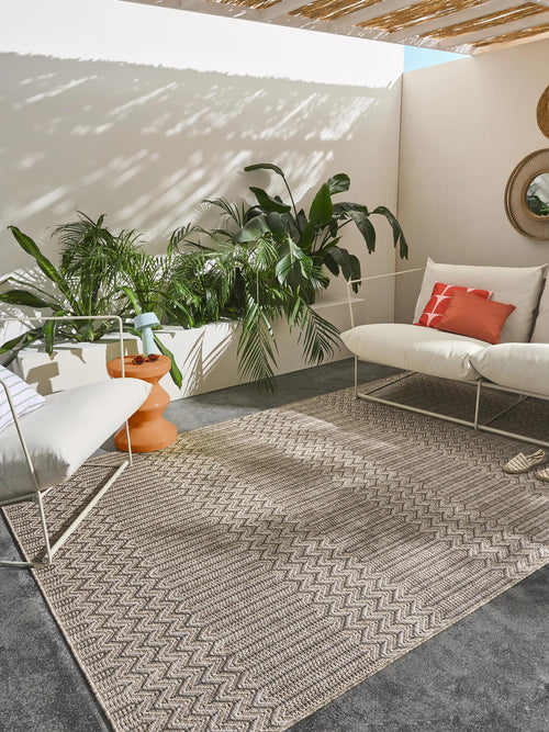 benuta binnen- en buitenkleed Naoto - beige - 120x170 cm
