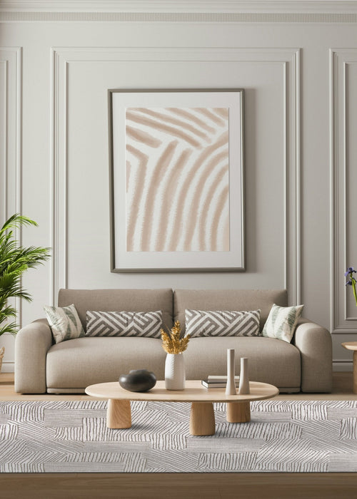 AFK Living vloerkleed Edgar - voor binnen en buiten - grijs - 120 x 170 cm
