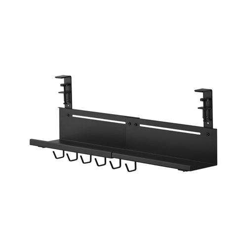 Yamazaki Smart Kabel- en routerorganizer voor onder bureau uitschuifbaar - Zwart