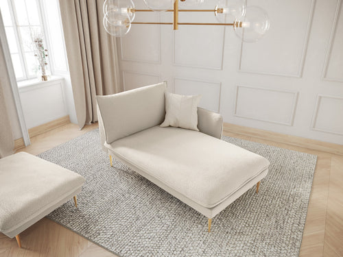 Cosmopolitan Design rechter chaise longue Vienna boucle, beige - 170x110x95cm
