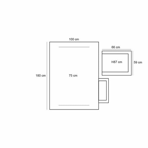 Taste by 4 Seasons tuinset Veneto - Alto antraciet - 5-delig - 180x100 cm