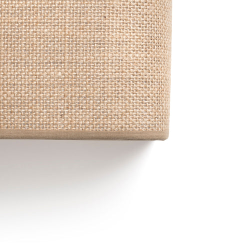 Faro Otton Rechthoekige Jute Up Down Wandlamp Verticaal 2 Lichts