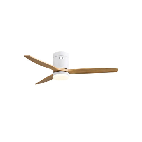 CristalRecord plafondventilator Nine - 1 lichts - 132  x 31   cm - wit bruin