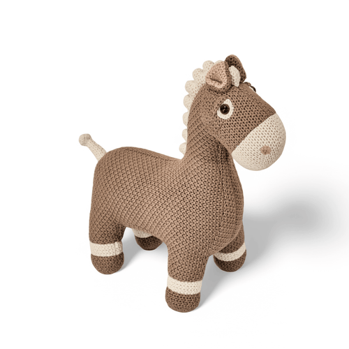 Pintado & Lacado knuffeldier Paard - bruin - 42 cm