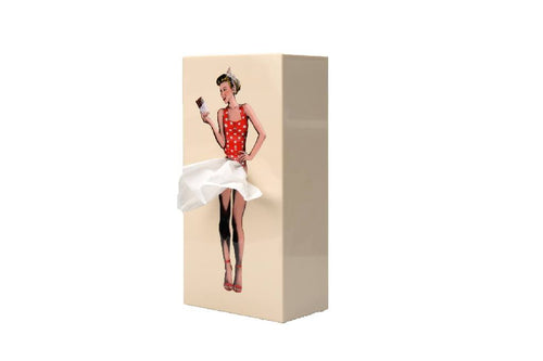 Spextrum Tissue Up Girl - tissuehouder - beige - vtwonen shop