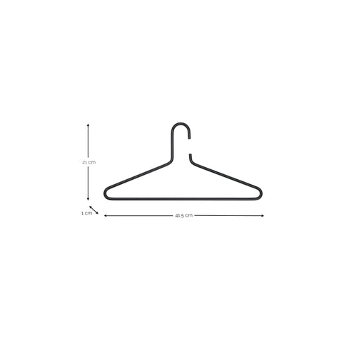 Spinder Design kledinghangers (set van 3) Senza 6 - RVS