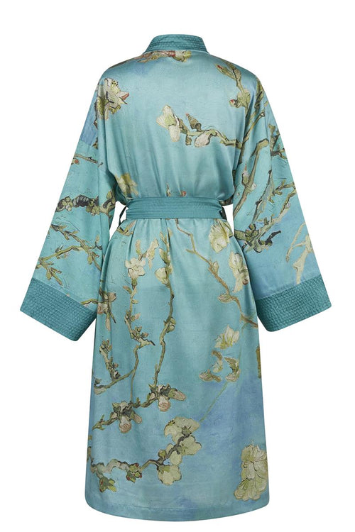Beddinghouse x Van Gogh Museum kimono Almond Blossom Kimono - S/M cm - blauw - vtwonen shop