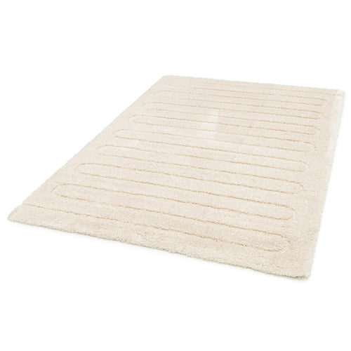 AFK Living vloerkleed Eolya - reliëfeffect - wit - 120 x 170 cm