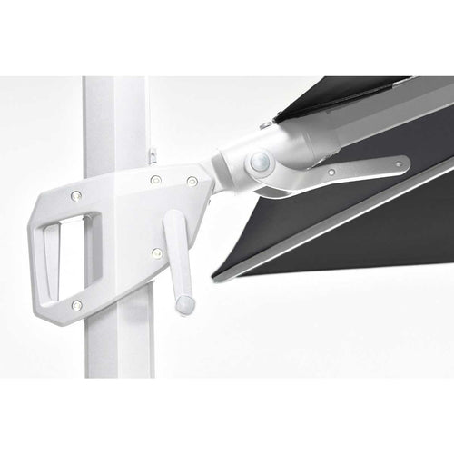 Garden Impressions zweefparasol Hawaii wit frame - zwart doek - 300x300 cm - vtwonen shop