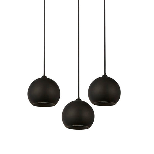 Searchlight hanglamp Eindhoven - 3 lichts - 39  x 200   cm - zwart
