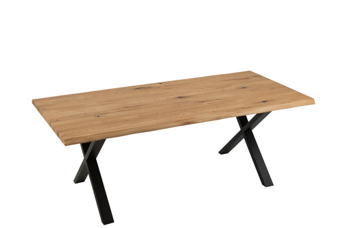 J-Line tafel Poten Kruis - staal - zwart