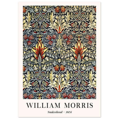 Artfulprints  William Morris - Snakeshead 1876   poster 50x70 cm - vtwonen shop
