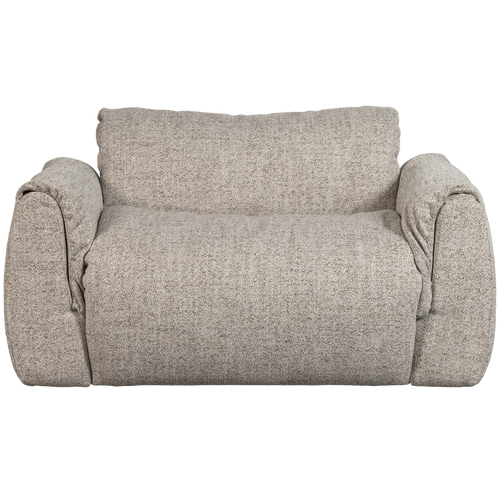 WOOOD loveseat Baggy -Geweven Stof - Naturel Melange  - 81x138x101