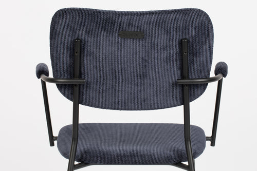 Zuiver Benson Eetkamerstoelen met armleuning Donkerblauw - Set van 2 - vtwonen shop