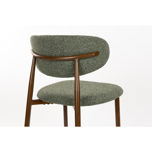 Housecraft Living Noor Barkrukken Rugleuning 66 cm Groen - Set van 2