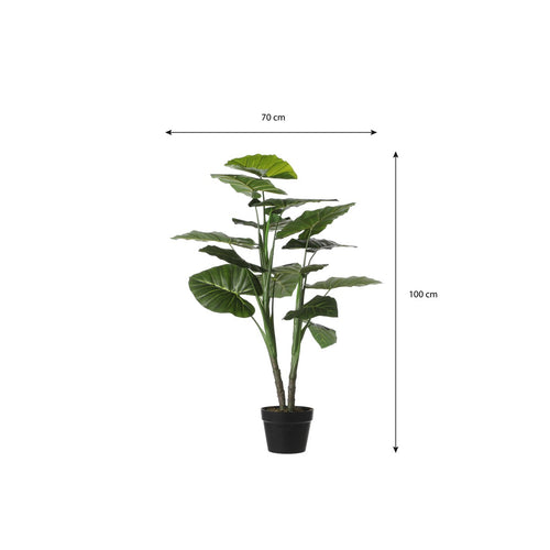 Mica Decorations Taro Kunstplant - H100 x Ø70 cm - Groen