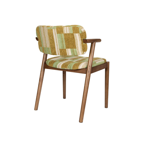 Dutchbone Sara Eetkamerstoelen Groen - Set van 2