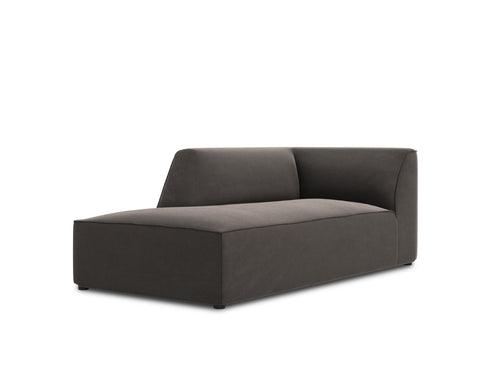 Micadoni linker meridiaan Ruby flueel, donkergrijs - 180x93x69cm