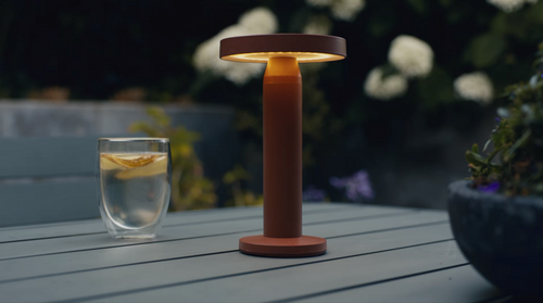 Lighto | Tafellamp rood solar voor buiten | Oplaadbaar | Werkt op zonne-energie - vtwonen shop