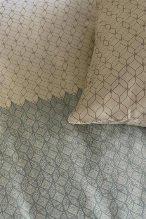 Beddinghouse dekbedovertrek Ariel - 260x200/220 cm - blauw groen - vtwonen shop