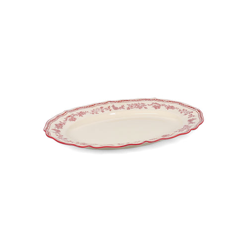 S|P Collection - Serveerschaal 32,5x22,5cm ovaal burgundy Cyril