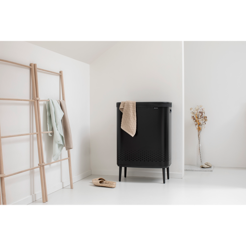 Brabantia Bo Wasbox Hi, 2 x 45 liter, kunststof deksel - Matt Black