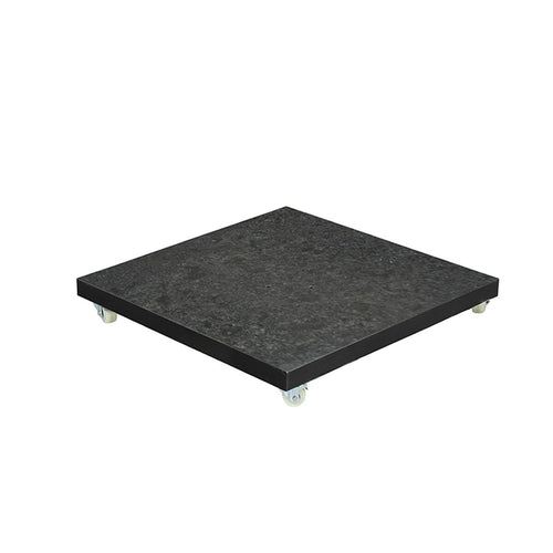 Garden Impressions zweefparasol Hawaii zwart kleur doek 3x3 m incl 90 kg voet en hoes