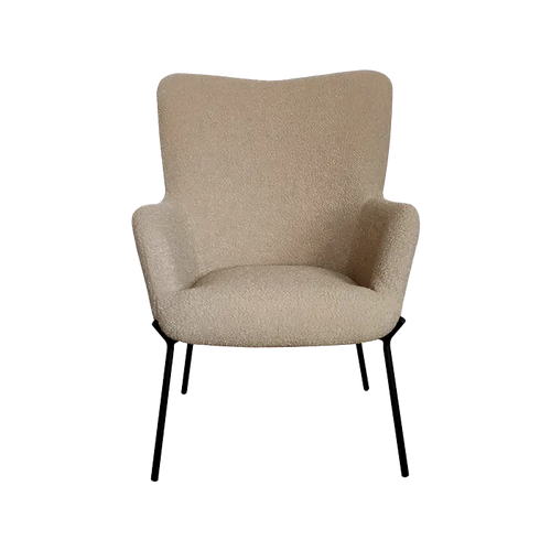 Artichok Rosemarie bouclé fauteuil lichtbruin - vtwonen shop