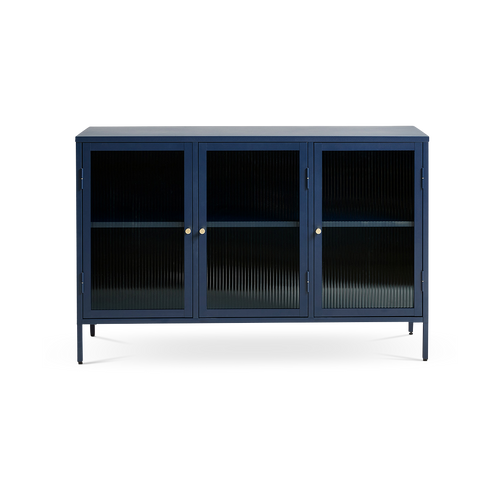 Olivine Katja metalen sideboard blauw - 132 x 40 cm - vtwonen shop