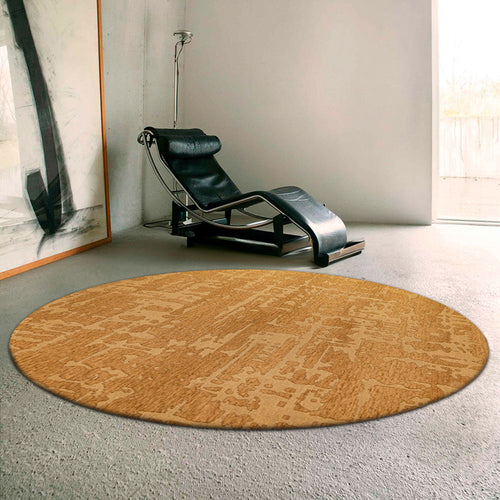 Ecorugs vloerkleed Madagascar Gold - geel - 240x240cm
