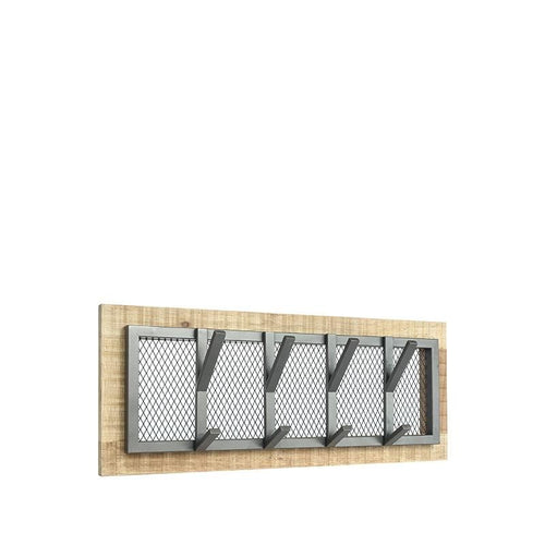 LABEL51 Kapstok Crude - Metaal/ Mangohout - 75x11x30cm