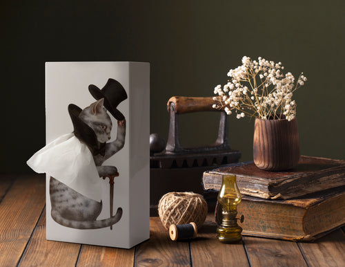 Spextrum Tissue Up Cat - tissuehouder - wit - vtwonen shop