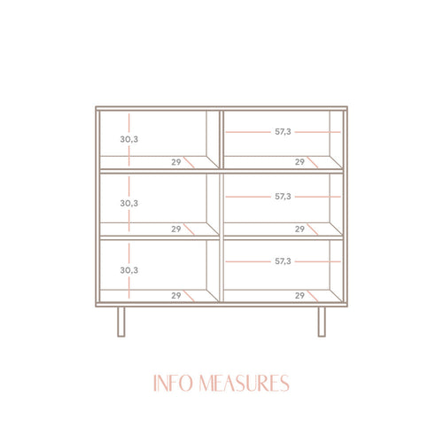 Naan Furniture Dressoir Cadaqués - Natuurlijk ongelakt massief grenen  - 120 cm - vtwonen shop