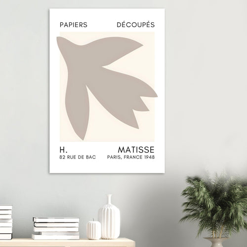 Artfulprints  Matisse – Shapes in the air grey   poster 70x100 cm - vtwonen shop