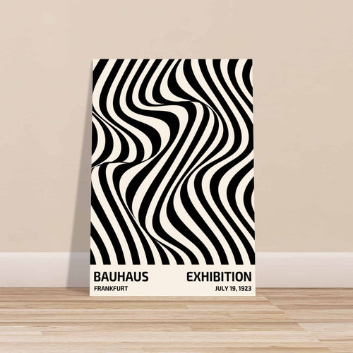 Artfulprints Poster met Lijst Bauhaus - Exhibition Frankfurt   - 30x40 cm - Zwart / Wit
