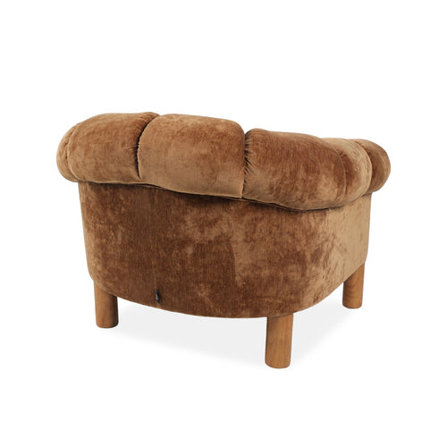 DÉJA Living Fauteuil Odda - Bruin Stof - 101x100x80cm