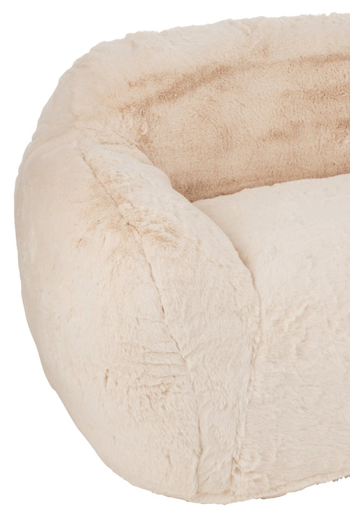 J-Line sofa Cutie - polyester  creme - large