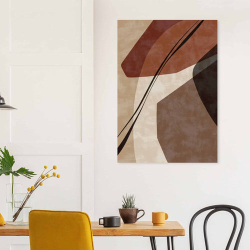 Artfulprints Poster met Lijst Boho – Desert mix   - 70x100 cm - Bruin