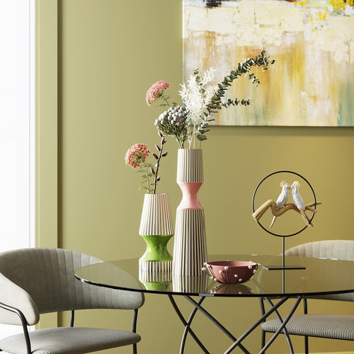 Kare Design Vaas Calabria roze 41cm