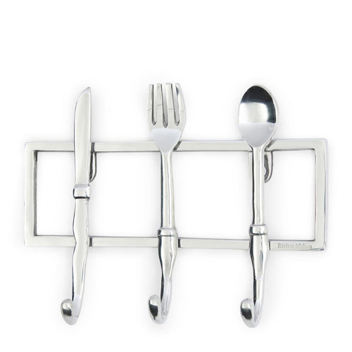 Rivièra Maison Kitchen Cutlery Hook - Aluminium - Zilver - vtwonen shop