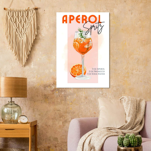 Artfulprints  Aperol Spritz - Pink   poster 70x100 cm - vtwonen shop