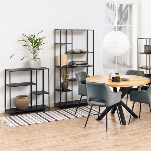 Lisomme Roy Open Kast van Metaal - B 79,5 cm - Zwart