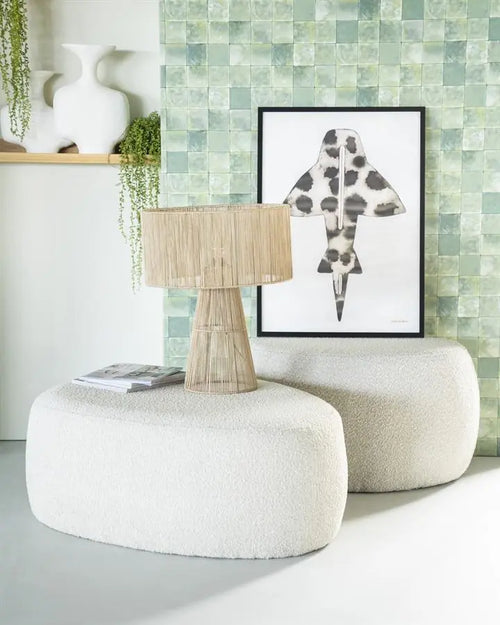 FurniLux Poef  Liby  groot - beige copenhagen - 90x70x35 cm - vtwonen shop